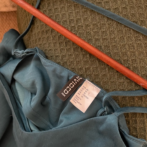 NEW H&M Teal Blue Mini Dress - Picture 6 of 6